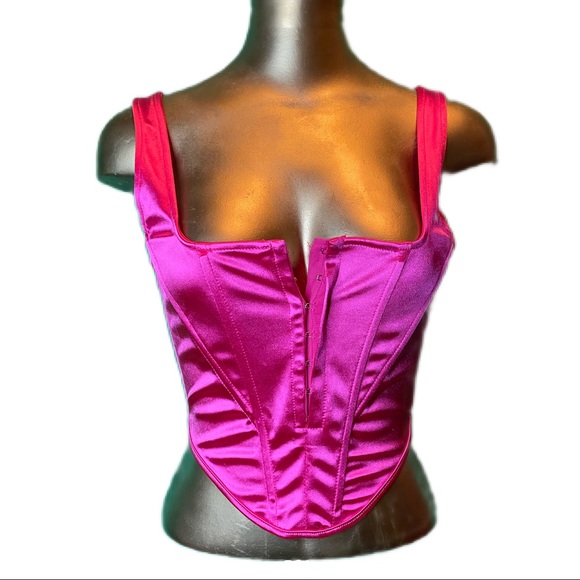 Pink Vamp Bustier Corset Top - Picture 2 of 7